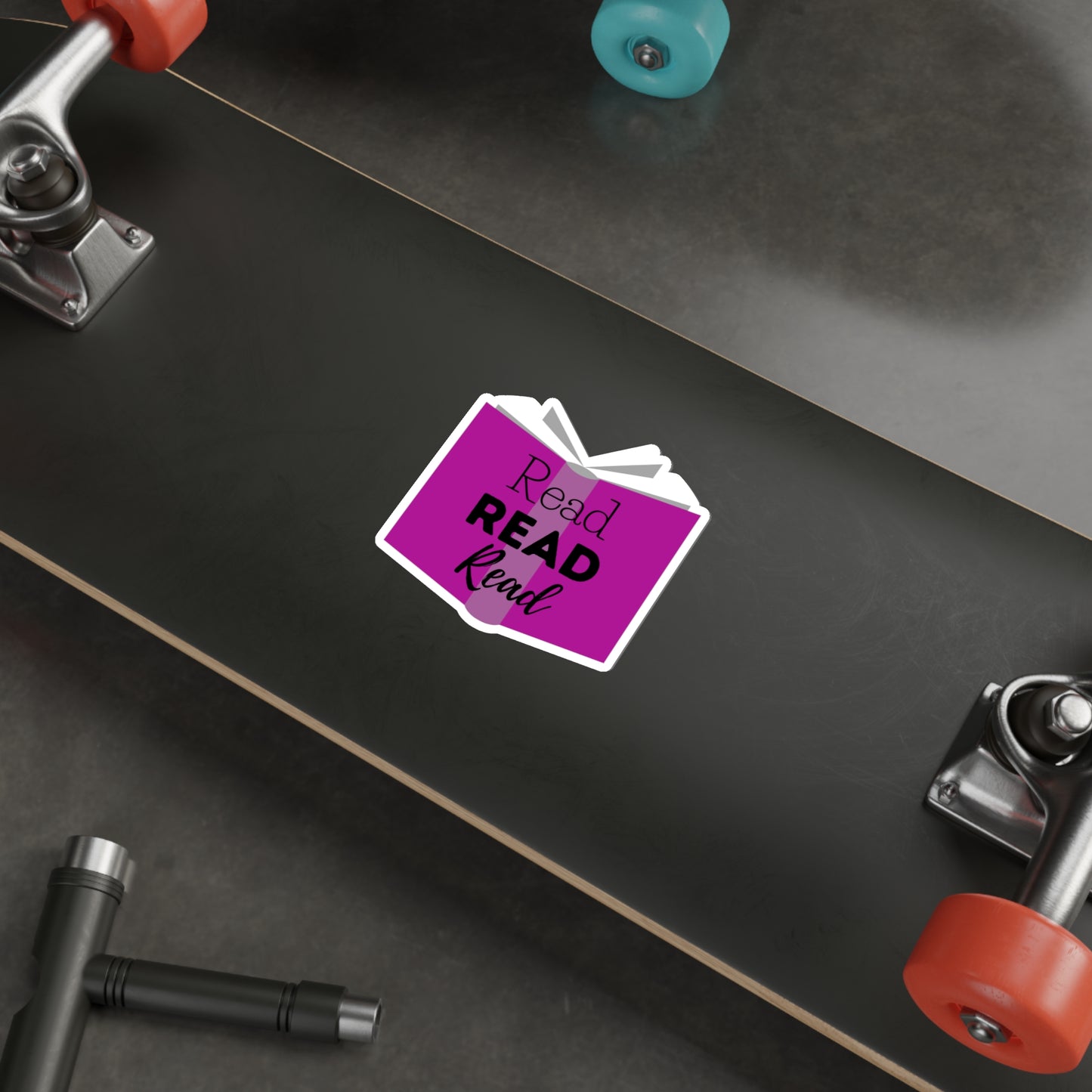 Read, Read, Read Die-Cut Stickers