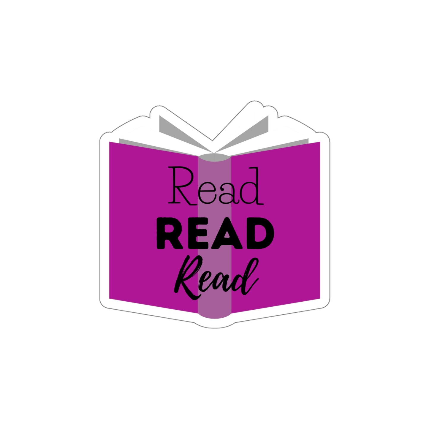 Read, Read, Read Die-Cut Stickers