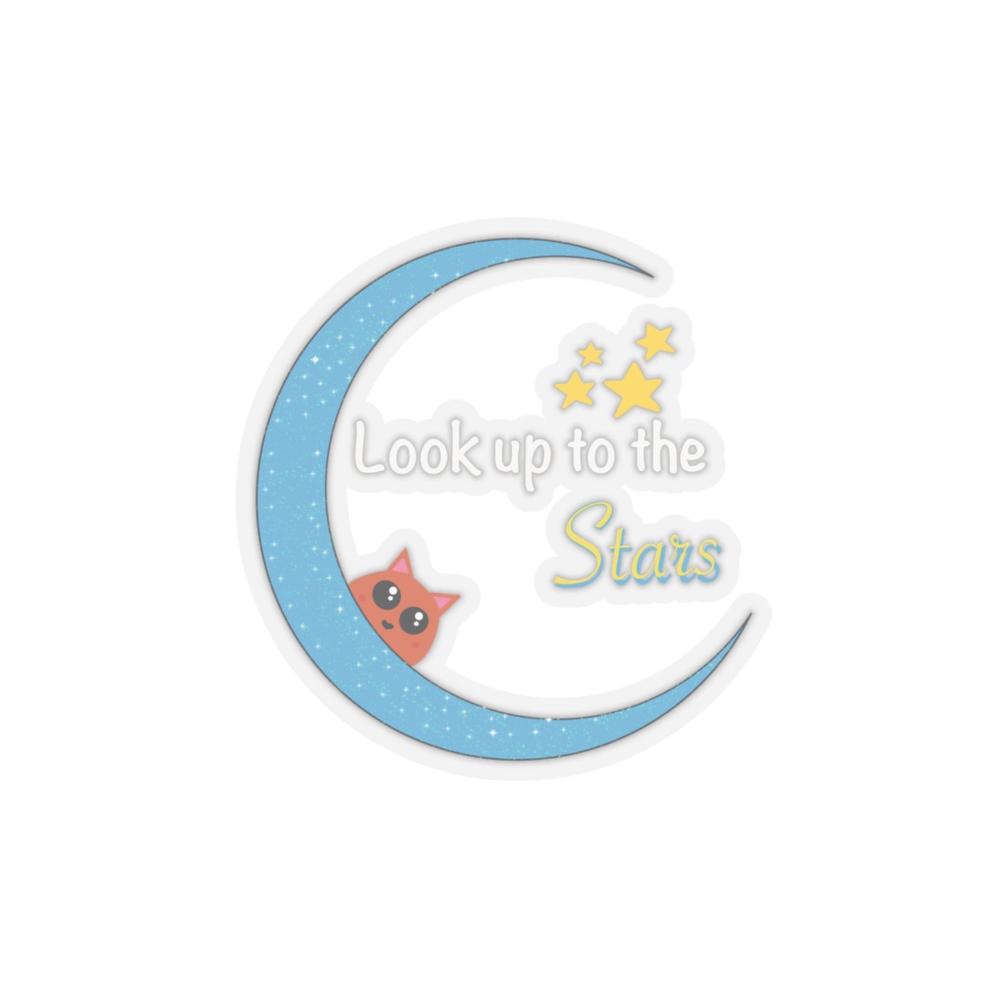 Look Up to the Stars Kiss-cut Sticker