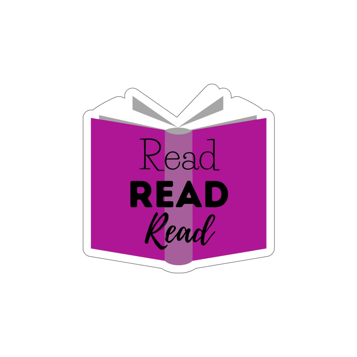 Read, Read, Read Die-Cut Stickers