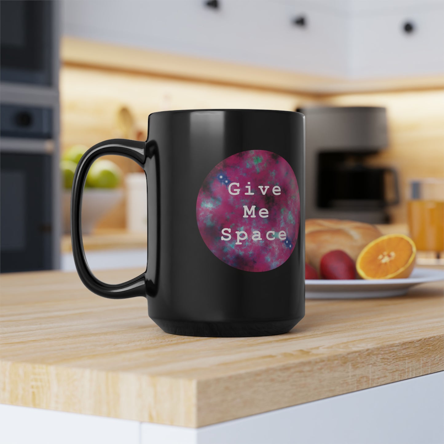 Give Me Space - 15 oz. Black Mug