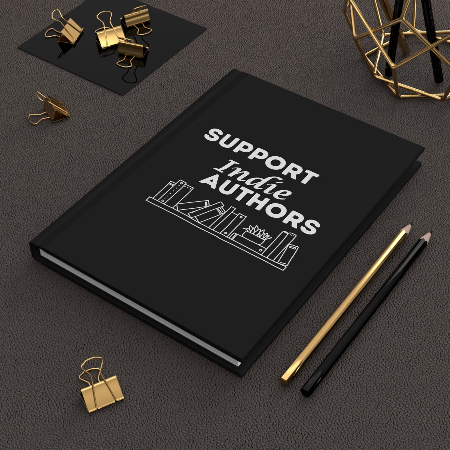 Support Indie Authors Hardcover Journal