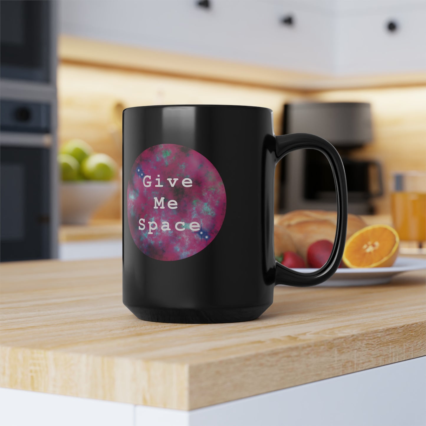 Give Me Space - 15 oz. Black Mug