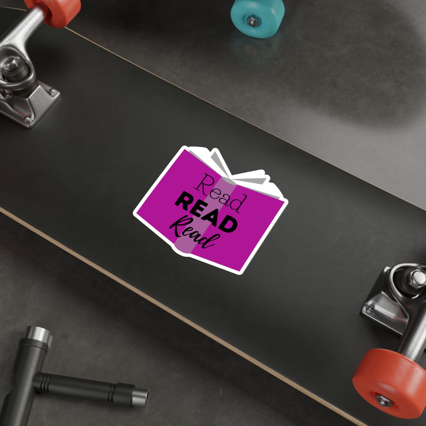Read, Read, Read Die-Cut Stickers