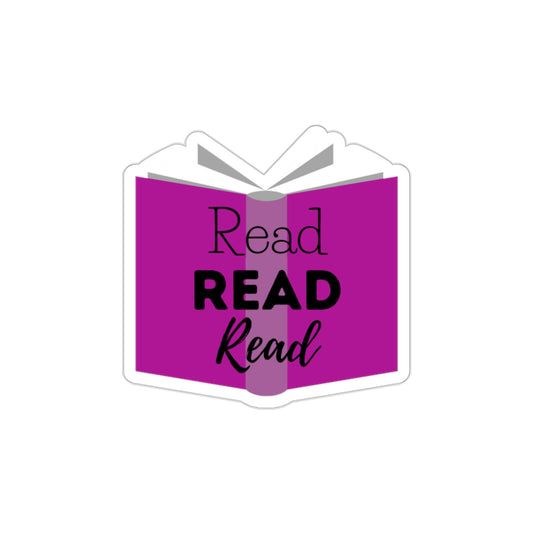 Read, Read, Read Die-Cut Stickers