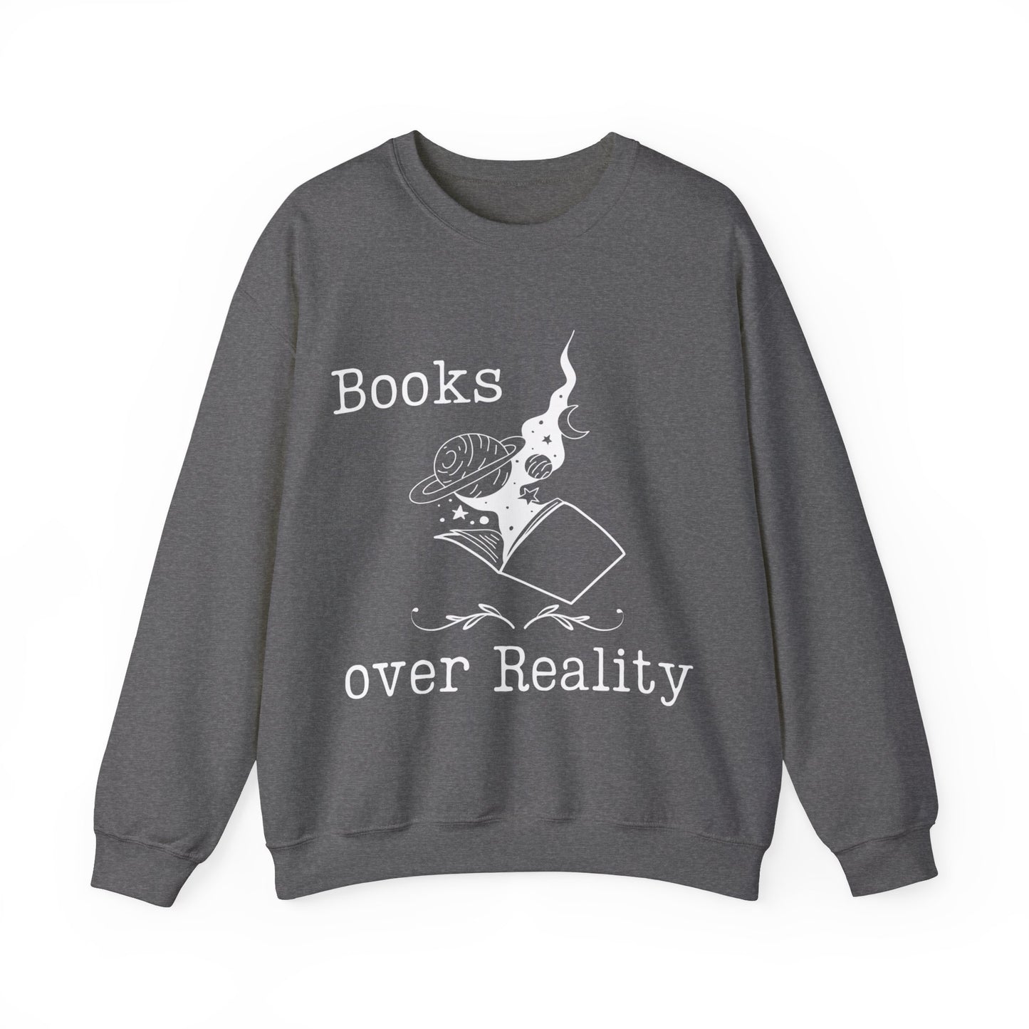 Books Over Reality Crewneck Sweatshirt