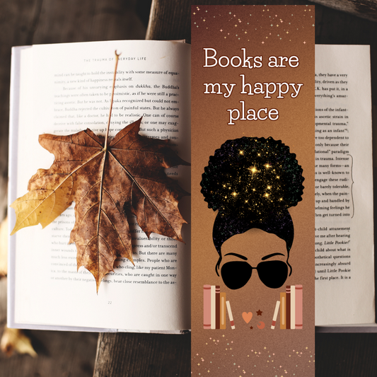 Books Are My Happy Place - Bookmark