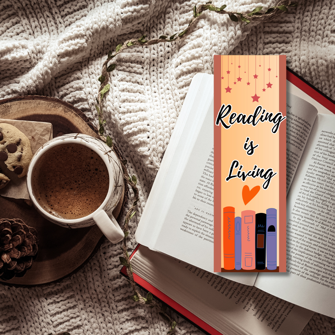 Reading is Living Bookmark